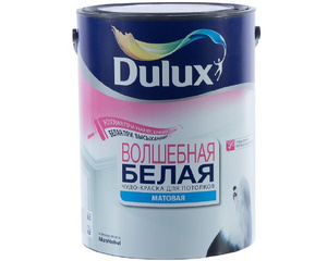 Краска для потолка Dulux Волшебная Белая 5 л